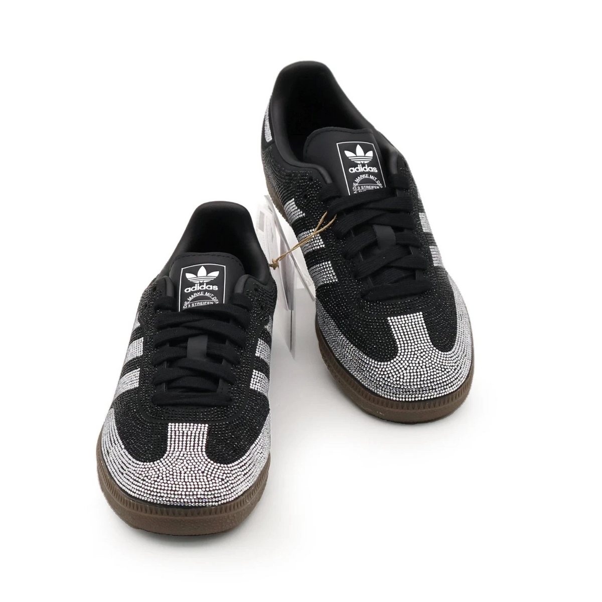 BLACK SILVER RHINESTONES